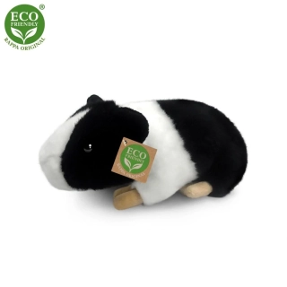Rappa Plyšové morče bílo-černé 22 cm ECO-FRIENDLY