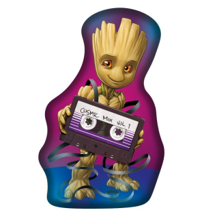 JERRY FABRICS Tvarovaný mikroplyšový polštářek Groot  Polyester, 32x21 cm