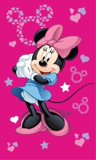 Jerry Fabrics Dětský ručník Minnie Pink 05 Bavlna - Froté, 50/30 cm