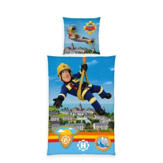 HERDING Povlečení Požárník Sam  Bavlna, 140/200, 70/90 cm