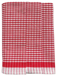 Polášek Kuchyňské utěrky z Egyptské bavlny  Bavlna, 3 ks vzor č.106 červená