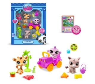 Hasbro Littlest Pet Shop 3 zvířátka Safari