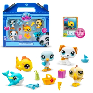 Hasbro Littlest Pet Shop Set zvířátek 5ks Pláž