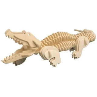 Woodcraft Dřevěné 3D puzzle Krokodýl