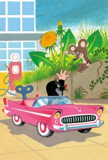 DINO Puzzle Krtek - autíčko 54 dílků