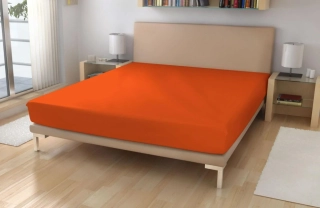 Jersey prostěradlo EXKLUSIVE Cihlová 180/200