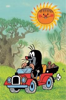 DINO Puzzle Krtek - džíp 54 dílků