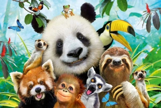 SCHMIDT Puzzle Zvířecí zábava 200 dílků