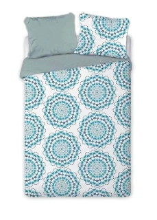 FARO Francouzské povlečení Mandala blue  Bavlna, 220/200, 2x70/80 cm
