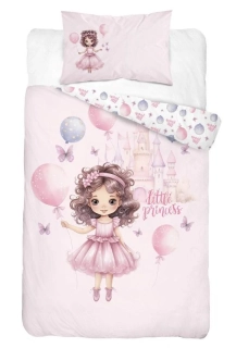 DETEXPOL Povlečení do postýlky Malá Princezna  Bavlna, 100/135, 40/60 cm