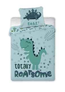 FARO Povlečení do postýlky Dino Roar Bavlna, 100/135, 40/60 cm