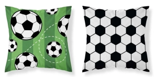 DETEXPOL Povlak na polštářek Fotbal  Bavlna, 40/40 cm