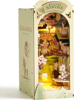 RoboTime 3D skládačka Zarážka na knihy Miniatura domečku Sakura