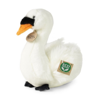 Rappa Plyšový pták labuť sedící 23 cm ECO-FRIENDLY