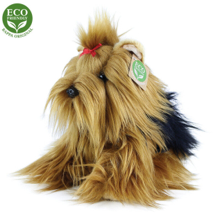 Rappa Plyšový pes Jorkšírský teriér sedící 23 cm ECO-FRIENDLY