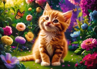 TREFL Puzzle Okouzlující kotě 500 dílků