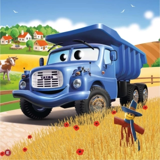 DINO Puzzle Tatra Auta: Tatra 148 modrá 60 dílků