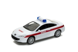 Welly Peugeot Coupe 407 NOTARZT 1:34 bílé