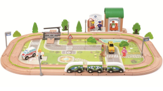 2Kids Toys Vláčkodráha Vesnice 110 dílů
