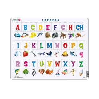 Larsen Vzdělávací puzzle Abeceda 27 dílků