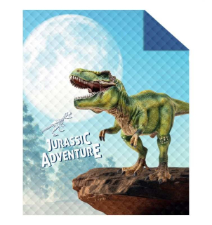 DETEXPOL Přehoz na postel Dino T-rex  Polyester, 170/210 cm