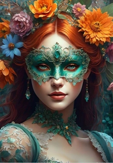 BLUEBIRD Puzzle Karnevalová kráska 1000 dílků