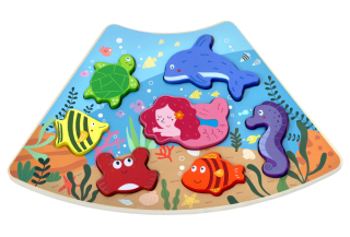 2Kids Toys Dřevěné puzzle Podvodní svět propojitelné