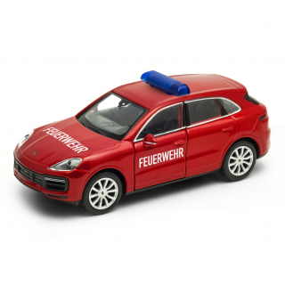 Welly Porsche Cayenne Turbo 1:34 Feuerwehr červené