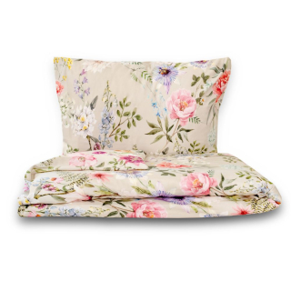Kvalitex Saténové povlečení LUXURY COLLECTION Botanica elegance, 1x 140/200, 1x 70/90cm