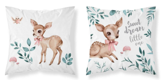 DETEXPOL Povlak na polštářek Srneček  Bavlna, 40/40 cm