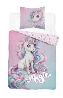 Detexpol Povlečení Jednorožec magic Bavlna, 140/200, 70/80 cm