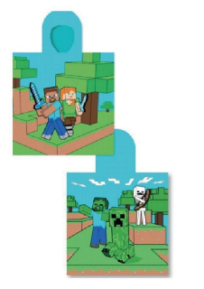 FARO Pončo Minecraft Bavlna - Froté, 55/110 cm