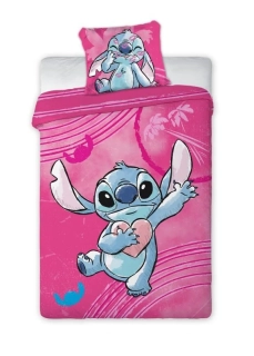 FARO Povlečení Lilo and Stitch pink  Bavlna, 140/200, 70/90 cm