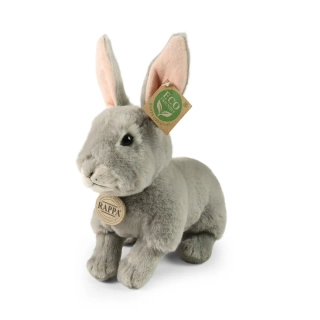 Rappa Plyšový králík šedý 23 cm SOFT COLLECTION, ECO-FRIENDLY