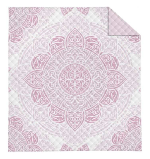 DETEXPOL Přehoz na postel Mandala rosé  Polyester, 220/240 cm