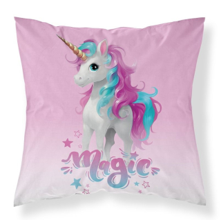 DETEXPOL Povlak na polštářek Jednorožec Magic micro  Polyester, 40/40 cm