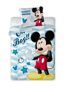 FARO Povlečení do postýlky Mickey  Bavlna, 100/135, 40/60 cm