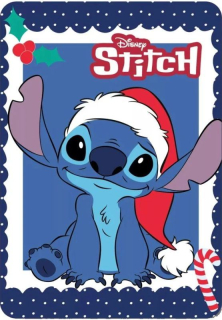 FARO Fleece deka Lilo and Stitch vánoce Polyester, 100/140 cm
