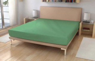 Jersey prostěradlo 90/200 olivová