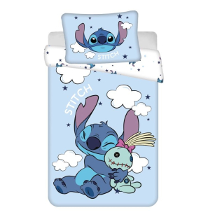JERRY FABRICS Povlečení do postýlky Lilo a Stitch Clouds baby  Bavlna, 100/135, 40/60 cm