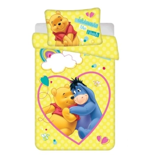 JERRY FABRICS Povlečení do postýlky Medvídek Pú Smile baby  Bavlna, 100/135, 40/60 cm