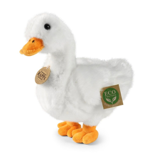 Rappa Plyšová kachna bílá 24 cm ECO-FRIENDLY