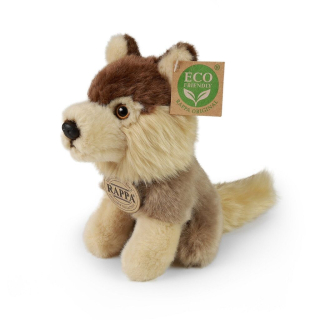 Rappa Plyšový vlk sedící 16 cm ECO-FRIENDLY