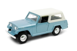 Welly 1967 Jeep Jeepster Commando Station Wagon model 1:34 modrý