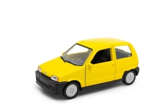 Welly Fiat Cinquecento model 1:34 žlutý