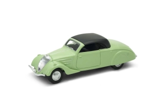 Welly 1938 Peugeot 402 model 1:34 zelený s černou střechou