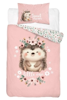 DETEXPOL Povlečení do postýlky Ježeček A  Bavlna, 100/135, 40/60 cm
