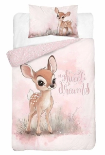 DETEXPOL Povlečení do postýlky Srneček A  Bavlna, 100/135, 40/60 cm