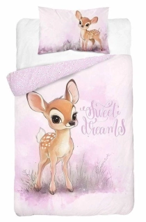 DETEXPOL Povlečení do postýlky Srneček B  Bavlna, 100/135, 40/60 cm