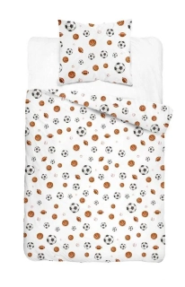 DETEXPOL Povlečení XOXO Míče na bílém  Bavlna, 140/200, 70/80 cm